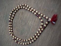 Ropping Style Rose Wood with Tulsi Beads Full Japa Mala Beads Yoga Meditation Mala