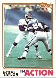 1982 Topps # 435 Lawrence Taylor New York Giants Football Card - In Protective Screwdown Display Case!