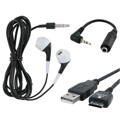 Music Kit for Samsung U470 Juke / U900 / M300 / U700 Stereo Headset + Adaptor + USB Data Cable