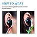 Cablex Bluetooth Headphones V4.1 Wireless Sports Stereo Earbuds In-ear Noise Cancelling Sweat proof Headset Earphones with Microphone for iPhone iPad iPod Samsung and Android Devices (Blue)