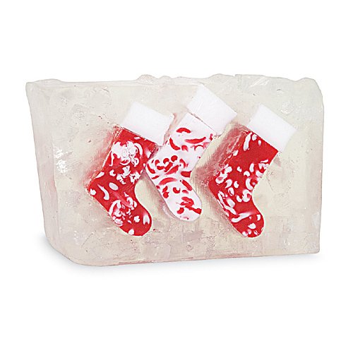 Primal Elements Handmade Holiday Vegetable Soap Bar 6.8 Oz -Christmas Stockings