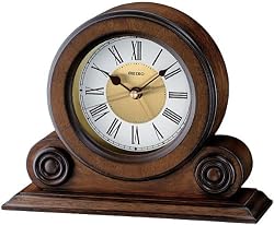 Seiko Desk and Table Alarm Clock Brown Alder Case