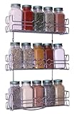 DecoBros 3 Tier Wall Mounted Spice Rack, Chrome
