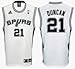 Search : Tim Duncan San Antonio Spurs #21 Replica Adidas NBA Basketball Jersey (White)