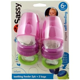 Sassy Teething Feeder, Pink: Baby