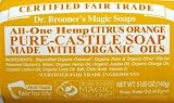 Dr. Bronners Bar Citrus Orange 5 oz. Soap (Case of 6)