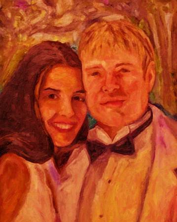 Custom Order #ZY-0RL, Oil on Canvas, Custom Painting of The Person You Love, For 1 Person of Customer's Choice, Style: Expressionism, with Signature Text