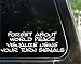 Forget world peace - visualize using turn signals - funny decal / sticker