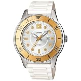 Casio Women's LTP1330-9AV White Resin Quartz Watch with Silver Dial