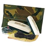 Military Army Boot Care Cleaning Kit 2 Brushes Polish Laces Polishing Cloth DPM Camo