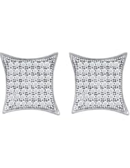0.40CTW DIAMOND MICRO PAVE EARRINGS