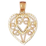 14K Gold Pendant Heart 1.4 - Gram(s)