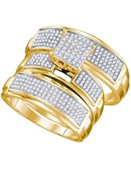 0.69CTW DIAMOND MICRO PAVE TRIO SET