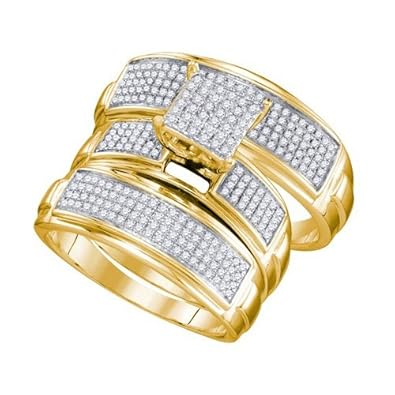 Cheap Girls Jewelry 0.69CTW DIAMOND MICRO PAVE TRIO SET For Sale Cheap Girls Jewelry 0.69CTW DIAMOND MICRO PAVE TRIO SET For Sale