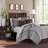 Madison Park Bainbridge 7 Piece Comforter Set - Beige - Cal King