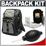 Nikon Digital SLR Camera & Laptop Backpack + Cleaning Kit for D40, D60, D3000, D3100, D5000, D5100, D7000, D300s, D3 & D3s