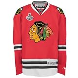BLANK Chicago Blackhawks RBK Premier NHL Hockey Jersey by Reebok with 2010 Stanley Cup Patch (NHLPA Certified Custom Sewn Authentic Twill)