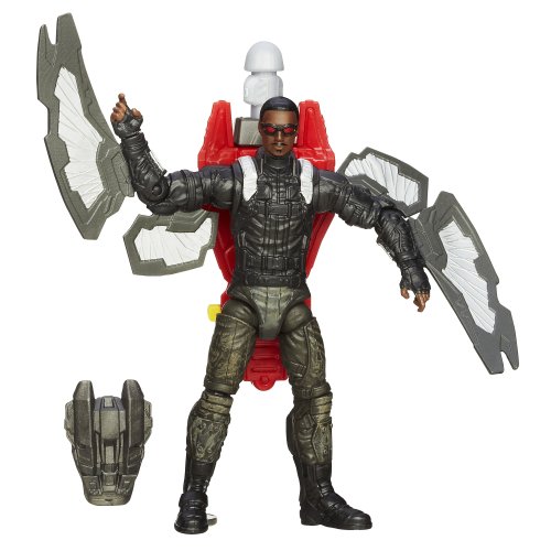 Marvel, Captain America The Winter Soldier, Super Soldier Gear Action Figure, Rocket Storm Falcon, 3.75 Inches