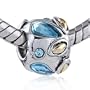 Pugster December Birthstone Bugle European Bead Fits Pandora Charm Bracelet