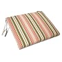 Wood Side Chair Cushion, Leslie Stripe Clay