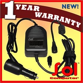SOL COMPUTER Heavy-Duty Notebook Laptop Auto / Car Adapter for ACER Aspire 4810 Timeline, 5000, 5050