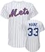 John Maine White Majestic MLB 2009 Home Royal Replica New York Mets Jersey