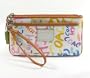 AUTHENTIC COACH GRAFFITI BEACH LARGE FLAT WRISTLET
