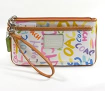 AUTHENTIC COACH GRAFFITI BEACH LARGE FLAT WRISTLET