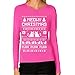 Meowy Christmas Ugly Sweater - Cute Xmas Party Women Long Sleeve T-Shirt