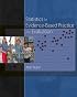 Statistics for Evidence-Based Practice and Evaluation