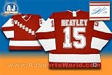 Dany Heatley University Of Wisconsin Autographed/Hand Signed Ncaa Jersey