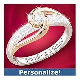 Lover's Knot Personalized Diamond Ring: Romantic Jewelry Gift