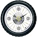 Bike Tire Clock with Black Rubber Tire Rim