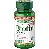 Nature's Bounty Biotin 10,000 MCG Softgels, 120 Count