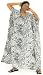 Black and White Safari Print Kaftan