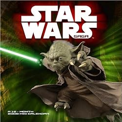 Star Wars Saga 2008 Mini Wall Calendar