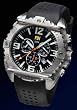 FBI Men's Stainless Steel Silicone Strap Military Spec Chronograph Watch