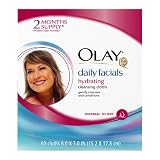 Olay Daily Facials Cleansing Cloths Double Refill Pack, Normal to Dry - 60 count