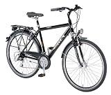 Alu-REX Herren Trekking-rad 24-Gang Kettenschaltung Nabendynamo, glanzschwarz, 28", 52 cm