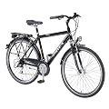 Alu-REX Herren Trekking-rad 24-Gang Kettenschaltung Nabendynamo, glanzschwarz, 28", 52 cm