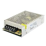 uxcell　スイッチング電源　DC 12V 6A 75W　金属　シルバートーン　一個入り　LED 照明　変圧器　変換アダプタ