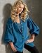 Billowy-sleeve tunic blouse