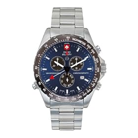 Swiss Military Mens 06-5007-04-003 Hanowa Navigator 316L Stainless Steel Blue Dial Watch by Swiss Military Hanowa