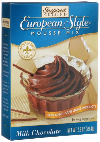 Inspired Cuisine Mousse Mix Milk Chocolate, 2.8 Ounce Boxes (Pack of 8) by Inspired Cuisine