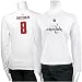 Reebok Washington Capitals #8 Alexander Ovechkin Ladies White Long Sleeve T-shirt