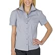 Merona&reg; Short Sleeve Poplin Shirt - Grey Stripe