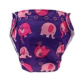 Happy Cherry ベビー用品　子供　おむつ　布おむつ　おむつカバー　サイズ調節可　可愛い　柔らか　洗濯可能　アニマル風　エレファント柄