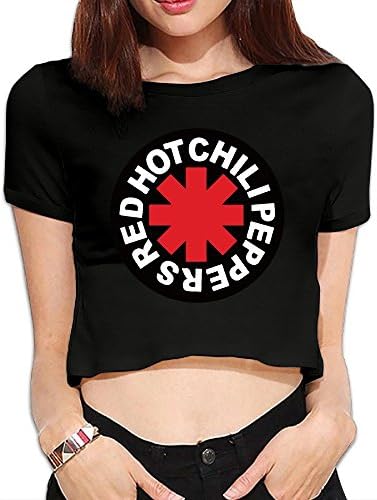 Ruyalu Women's Red Hot Chili Peppers Logo RHCP Sexy Casual T-Shirts