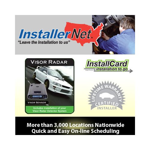 InstallerNet Visor Radar Detector InstallCard