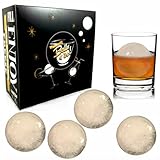 Ice Ball Mold - 4 Pack *TWO DAY SALE - 60% Off 2 Days ONLY!* - Preferred Silicone Ice Ball Maker Creates 2.5" Round Ice Balls. Jazz Up Your Whiskey, Bourbon, Scotch, Any Drink With Jumbo Ice Spheres. Beverages Stay Colder and Undiluted.Value 4-Pack Sphere Ice Molds With FREE COCKTAIL RECIPES And Lifetime Guarantee